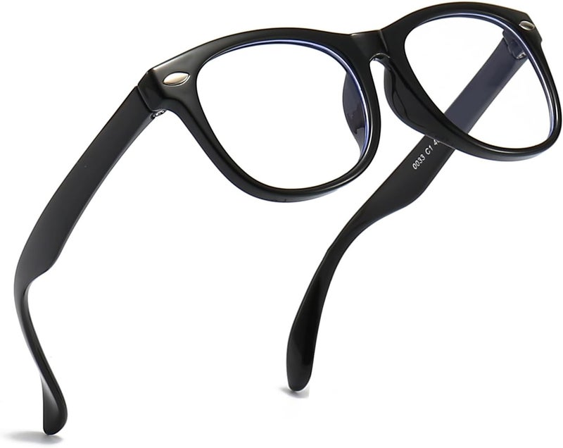 FANNYGO Store 1 Pack kids Blue Light Blocking Glasses For Girls And Boys Computer Blue Light Blocking Glasses For Age 3-11 (Black) - Image 2